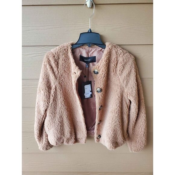 Vero Moda Faux Fur Short Teddy Jackets size Small - Picture 3 of 8